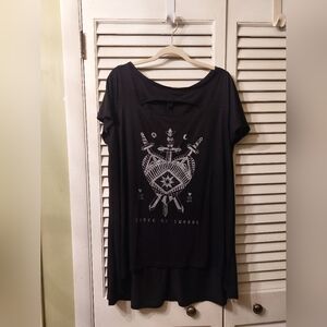 High Low Keyhole Top